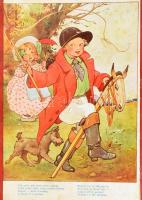 Benedek Elek: Virágos réten. - - versei. K. Sávely Dezső rajzaival. Bp.,én.,Dante. Kihajtható kemény...