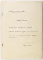cca 1970 BKV Oktatási Központ, Ganz CSMG csuklós villamos oktatási segédanyag, sokszorosított jegyzet, 45+ 2 p, néhány kevés lap kissé foltos