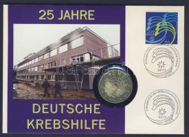 NSZK 1989. 10M Ag "2000 éves Bonn" érmés borítékon elsőnapi bélyegzős bélyeggel, hátoldali ismertető tanúsítvánnyal T:2