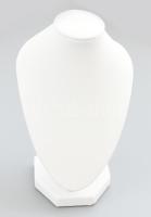 Fehér nyakláncállvány, m: 15 cm