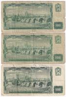 Csehszlovákia 1961. 100K (6x) T:III,III-
Czechoslovakia 1961. 100 Korun (6x) C:F,VG