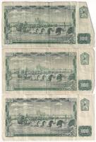 Csehszlovákia 1961. 100K (6x) T:III,III-
Czechoslovakia 1961. 100 Korun (6x) C:F,VG