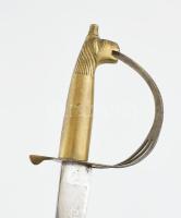 Indiai díszkard, kopott, sérült, h: 94 cm