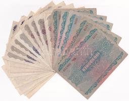 Ausztria 1922. 20 darabos bankjegy tétel, T: nagyrészt I--III
Austria 1922. 20 pieces banknote lot,...