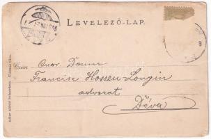 1903 Szászváros, Broos, Orastie; Städtische Infanterie Kaserne / Városi gyalogsági laktanya. Adler A...