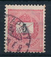 1889 5kr kitörés a "G" betűnél, ritka