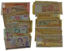 54 darabos külföldi bankjegy tétel T:III,III- 54 pieces foreign banknote lot C:F,VG
