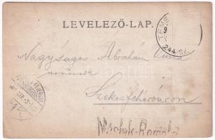 1901 Máslak, Masloc, Blumenthal (Temes); községháza town hall, photo (EK)