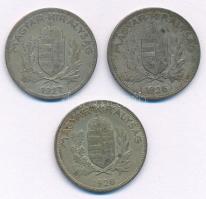 1926-1927. 1P Ag (3x) T:2,2- patina
Adamo P6