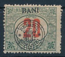 Kolozsvár 1919 Portó 20f elcsúszott felülnyomással, a BANI szó felülre került, Bodor vizsgálójellel / Mi P9 with shifted overprint. Sign: Bodor
