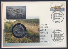 NSZK 1972. 5M "Környezetvédelem" érmés borítékon, alkalmi bélyegzős bélyeggel, hátoldali ismertető tanúsítvánnyal T:1-