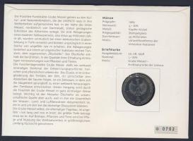 NSZK 1972. 5M "Környezetvédelem" érmés borítékon, alkalmi bélyegzős bélyeggel, hátoldali i...