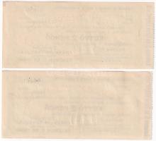 Budapest 1938. "Franklin-Társulat" nyugtája 2P értékben, kitöltve, vízjeles papíron T:I-