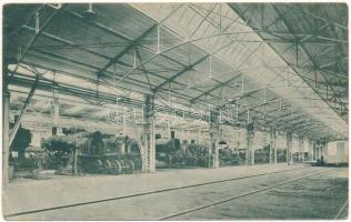 1928 Resica, Resita; Gőzmozdony gyár belső / Lokomotivfabrik. Otto Schwarz Nr. 9. 1927. / Fabrica de locomotive / locomotive factory interior (EB)