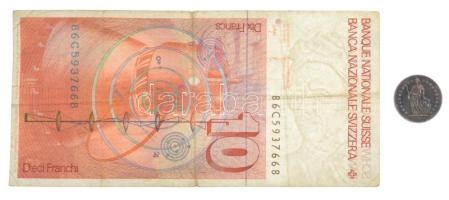 Svájc 1955B 1/2Fr Ag + 1981-1986. 10Fr T:2,III
Switzerland 1955B 1/2 Franc Ag + 1981-1986. 10 Franc...