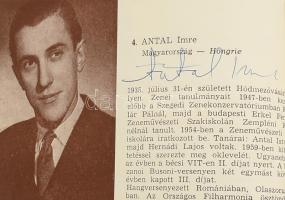 1961 Liszt-Bartók emlékév, Nemzetközi Liszt-Bartók zongoraverseny. Bp., Zeneműkiadó Vállalat-ny., 76...