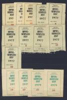 1972-79. "Mecseki Szénbányák" anyagigénylési jegy 1-100M.Forint (35x) T:I (többségében),II