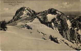 1915 Erdélyi-Kárpátok, Siebenbürgische Karpathen; Schuler 1802 m, Gipfel. Karpathenwacht No. 35. Phot. Dr. Siegfr. Gusbeth