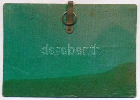 ~1940. Bronz propagandajelvény díszlapon "Bán Lajos karp. honv. M. kir. 3. hv. zlj." részé...