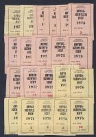1972-79. "Mecseki Szénbányák" anyagigénylési jegy 1-100M.Forint (35x) T:I (többségében),II