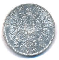 Ausztria 1913. 2K Ag "Ferenc József" T:2 patina Austria 1913. 2 Corona Ag "Franz Jose...