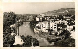 1944 Kolozsvár, Cluj; Szamos-parti részlet / Somes riverside (EK)