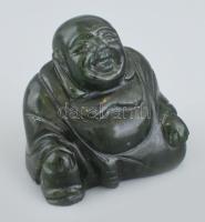 Buddha, faragott jáde, hibátlan, m: 5,5 cm