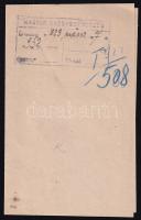 1922 Csonka Magyarország nem ország, egész Magyarország menyország bélyegző egy Fejérvármegye alispá...