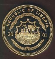 Libéria 2001. 10$ "ECU-Luxemburg" bicolor T:PP