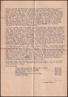 cca 1970 Mányai Lajosné Kossuth-díjas színésznő (1910-1996): személyi nyilvántartó lapja és kézzel í...