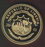 Libéria 2001. 10$ "ECU-Portugália" bicolor T:PP