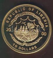 Libéria 2000. 10$ "ECU-Hollandia" bicolor T:PP