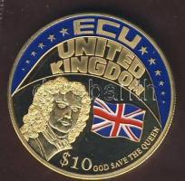 Libéria 2001. 10$ "ECU-Nagy-Britannia" bicolor T:PP