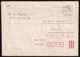 1987 Csepregi Éva (1953-) énekesnő autográf levele koncertekkel, fellépésekkel, kereskedelmi forgalo...