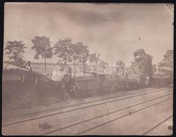 1906 Pesterzsébeti vonatbaleset. 11x8 cm