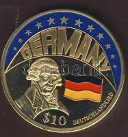 Libéria 2000. 10$ "ECU-Németország" bicolor T:PP