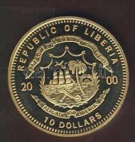 Libéria 2000. 10$ "ECU-Németország" bicolor T:PP