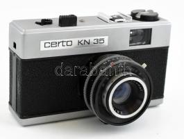 Certo KN 35 fényképezőgép, Kosmar 2,8/45 mm objektívvel, eredeti tokjában / Vintage DDR camera, in original case