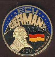 Libéria 2001. 10$ "ECU-Németország" bicolor T:PP