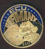 Libéria 2003. 10$ "ECU-Németország" bicolor T:PP