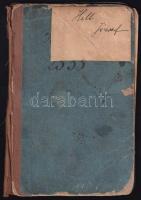 1888-1936 Munkakönyv baracskai szül. betűszedő (nyomdász) részére, számos bejegyzéssel és bélyegzővl...