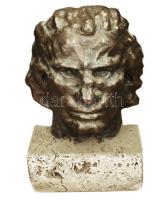 Jelzés nélkül: Beethoven maszk, bronz, kő, m: 53 cm / Súlya miatt csak személyes átvétel!