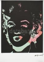 Andy Warhol (1928-1987): Marylin Monroe. Ofszet litográfia, papír. Számozott: 38/125, jelzett a nyomaton. 40,5x33 cm