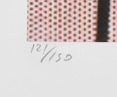 Roy Lichtenstein (1923-1997): Living room. Ofszet litográfia. papír. Számozott (58/150), jelzett a n...