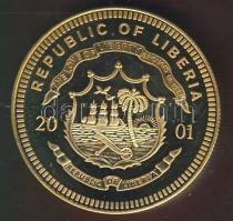 Libéria 2001. 10$ "ECU-Spanyolország" bicolor T:PP