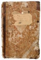 1777--1885 Oszkó/Felső-Oszkó (Vas megye) templom könyve, benne kiadások, kisebb részben bevételekkel...