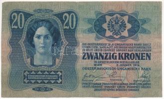 1913. 20K T:III kis beszakadás Adamo K17