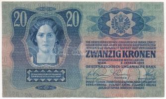 1913. 20K T:III kis beszakadás Adamo K17