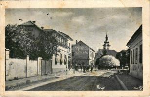 1948 Prodavíz, Virje; utca, templom / street view, church (fa)