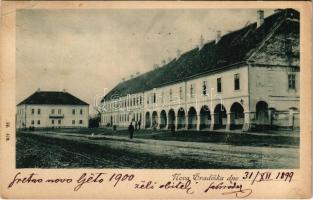 1899 (Vorläufer) Újgradiska, Novagradiska, Nova Gradiska; utca / street view (EB)